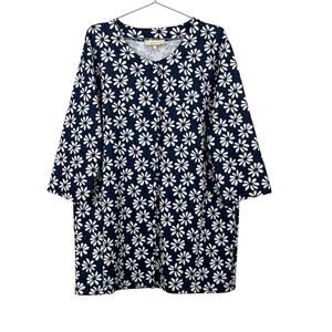 Anthropologie La Fee Maraboutee Blue Floral Snap Button Cardigan Jacket Size 4